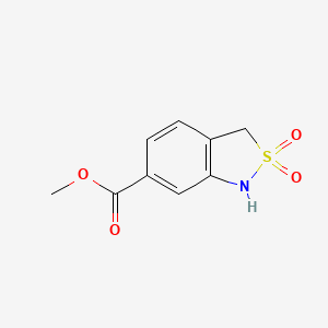 molecular formula C9H9NO4S B13914478 Methyl 1,3-dihydrobenzo[c]isothiazole-6-carboxylate 2,2-dioxide 