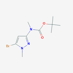 molecular formula C10H16BrN3O2 B13914519 tert-butyl (5-bromo-1-methyl-1H-pyrazol-3-yl)(methyl)carbamate 