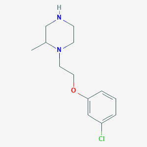 1-[2-(3-Chlorophenoxy)ethyl]-2-methylpiperazine