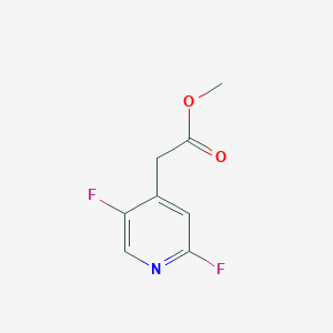 molecular formula C8H7F2NO2 B13914567 Methyl 2-(2,5-difluoropyridin-4-yl)acetate 