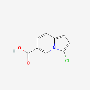 3-Chloroindolizine-6-carboxylic acid