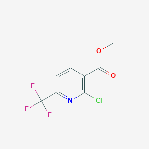 molecular formula C8H5ClF3NO2 B1391457 2-氯-6-(三氟甲基)烟酸甲酯 CAS No. 1073129-57-3