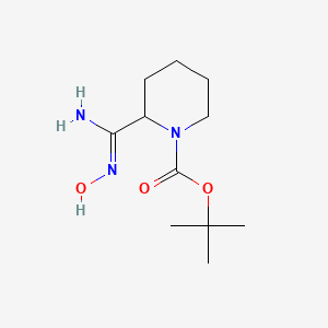 molecular formula C11H21N3O3 B1391459 tert-butyl 2-[(Z)-N'-hydroxycarbamimidoyl]piperidine-1-carboxylate CAS No. 1309447-19-5