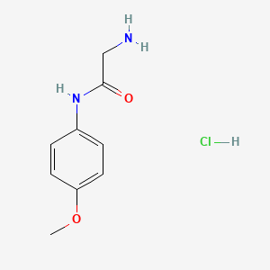 molecular formula C9H13ClN2O2 B1391460 2-氨基-N-(4-甲氧基苯基)乙酰胺盐酸盐 CAS No. 85622-19-1