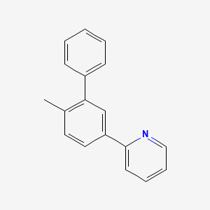 molecular formula C18H15N B13914611 2-(6-methyl[1,1'-biphenyl]-3-yl)Pyridine 