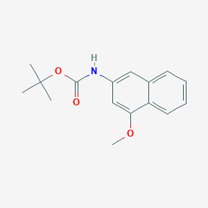 molecular formula C16H19NO3 B1391466 叔丁基 4-甲氧基萘-2-基氨基甲酸酯 CAS No. 948825-24-9