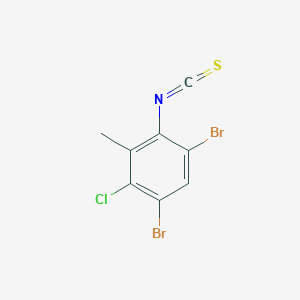 3-Chloro-4,6-dibromo-2-methylphenyl isothiocyanate