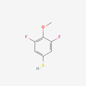 molecular formula C7H6F2OS B13914691 3,5-Difluoro-4-methoxythiophenol CAS No. 1208078-01-6