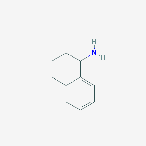 molecular formula C11H17N B1391470 2-Methyl-1-(2-methylphenyl)propan-1-amine CAS No. 860701-50-4