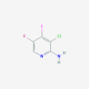 molecular formula C5H3ClFIN2 B13914729 3-Chloro-5-fluoro-4-iodopyridin-2-amine 