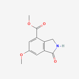 molecular formula C11H11NO4 B13914734 Methyl 6-methoxy-1-oxoisoindoline-4-carboxylate 