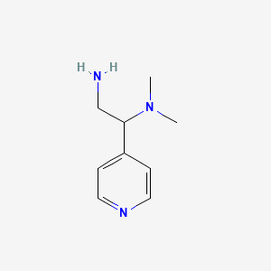 molecular formula C9H15N3 B1391475 2-(N,N-Dimethylamino)-2-(pyridin-4-YL)ethylamine CAS No. 933735-18-3