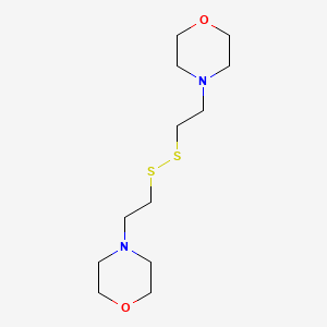 molecular formula C12H24N2O2S2 B13914794 4-(2-((2-(4-Morpholinyl)ethyl)dithio)ethyl)morpholine CAS No. 70020-58-5