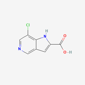 molecular formula C8H5ClN2O2 B13914806 7-Chloro-1H-pyrrolo[3,2-c]pyridine-2-carboxylic acid 