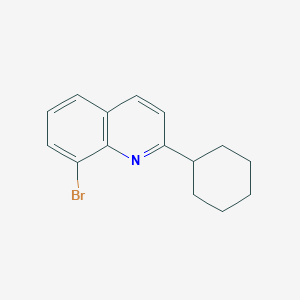 molecular formula C15H16BrN B13914808 8-Bromo-2-cyclohexylquinoline 