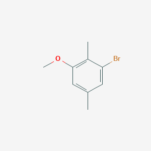 molecular formula C9H11BrO B13914823 1-Bromo-3-methoxy-2,5-dimethylbenzene 