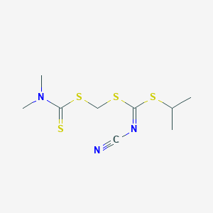 [(N,N-Dimethyldithiocarbamoyl)methyl] isopropyl cyanocarbonimidodithioate