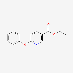 molecular formula C14H13NO3 B1391490 Ethyl 6-phenoxynicotinate CAS No. 773139-52-9