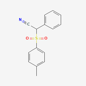 molecular formula C15H13NO2S B13914923 2-Phenyl-2-tosylacetonitrile 