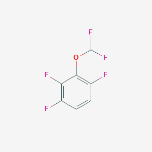 molecular formula C7H3F5O B1391493 2-(Difluoromethoxy)-1,3,4-trifluoro-benzene CAS No. 1214383-22-8