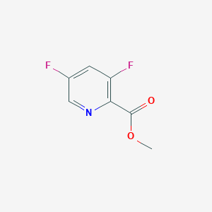 molecular formula C7H5F2NO2 B1391495 Methyl 3,5-difluoropyridine-2-carboxylate CAS No. 955885-64-0