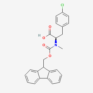 molecular formula C25H22ClNO4 B1391496 Fmoc-Nα-甲基-4-氯-D-苯丙氨酸 CAS No. 1217779-77-5