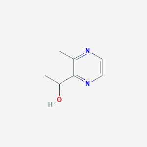 molecular formula C7H10N2O B13914979 1-(3-Methylpyrazin-2-yl)ethan-1-ol 