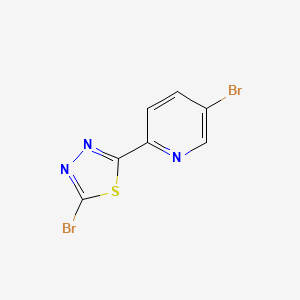 2-Bromo-5-(5-bromopyridin-2-yl)-1,3,4-thiadiazole