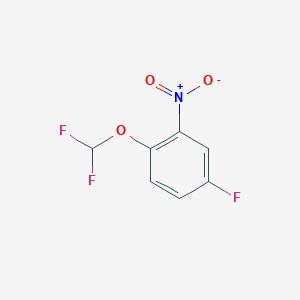 molecular formula C7H4F3NO3 B1391499 1-(二氟甲氧基)-4-氟-2-硝基苯 CAS No. 1214349-53-7