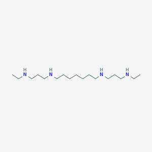 B139150 N,N'-Bis(3-(ethylamino)propyl)-1,7-heptanediamine CAS No. 132004-62-7