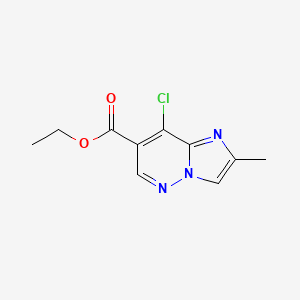 Ethyl 8-chloro-2-methylimidazo[1,2-b]pyridazine-7-carboxylate