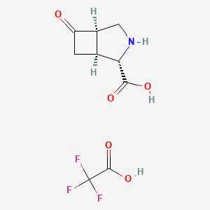 (1S,2S,5R)-6-oxo-3-azabicyclo[3.2.0]heptane-2-carboxylic acid;2,2,2-trifluoroacetic acid