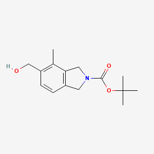 Tert-butyl 5-(hydroxymethyl)-4-methyl-1,3-dihydroisoindole-2-carboxylate