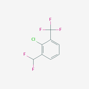 molecular formula C8H4ClF5 B1391511 2-氯-1-(二氟甲基)-3-(三氟甲基)苯 CAS No. 1214347-72-4