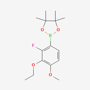 2-(3-Ethoxy-2-fluoro-4-methoxyphenyl)-4,4,5,5-tetramethyl-1,3,2-dioxaborolane