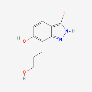 6-Hydroxy-3-iodo-1H-indazole-7-propanol