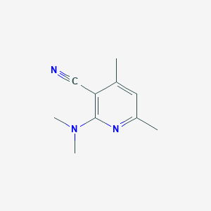 molecular formula C10H13N3 B1391516 2-二甲氨基-4,6-二甲基-烟腈 CAS No. 1233123-61-9