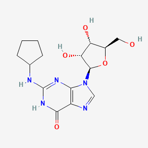 2-(cyclopentylamino)-9-[(2R,3R,4S,5R)-3,4-dihydroxy-5-(hydroxymethyl)oxolan-2-yl]-1H-purin-6-one