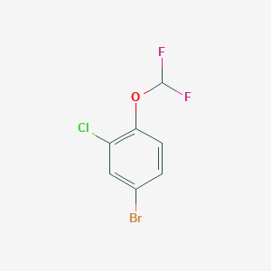molecular formula C7H4BrClF2O B1391517 4-Bromo-2-chloro-1-(difluoromethoxy)benzene CAS No. 1062614-42-9