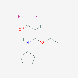 (E)-4-Ethoxy-4-cyclopentylamino-1,1,1-trifluorobut-3-en-2-one