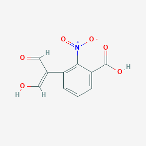 molecular formula C10H7NO6 B13915195 3-(1-Formyl-2-hydroxyvinyl)-2-nitrobenzoic acid 