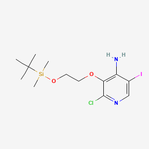 3-(2-((tert-Butyldimethylsilyl)oxy)ethoxy)-2-chloro-5-iodopyridin-4-amine