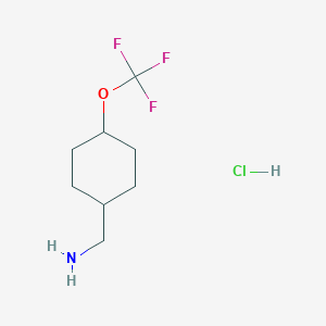 cis-[4-(Trifluoromethoxy)cyclohexyl]methanamine;hydrochloride