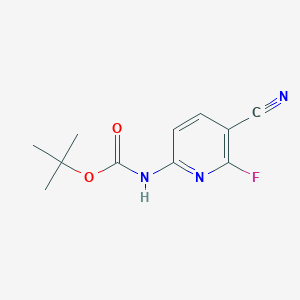 tert-Butyl (5-cyano-6-fluoropyridin-2-yl)carbamate