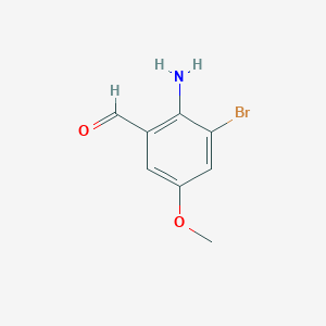 2-Amino-3-bromo-5-methoxybenzaldehyde