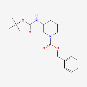 Benzyl 3-(tert-butoxycarbonylamino)-4-methylene-piperidine-1-carboxylate