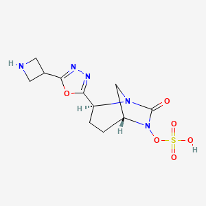 [(2S,5R)-2-[5-(azetidin-3-yl)-1,3,4-oxadiazol-2-yl]-7-oxo-1,6-diazabicyclo[3.2.1]octan-6-yl] hydrogen sulfate