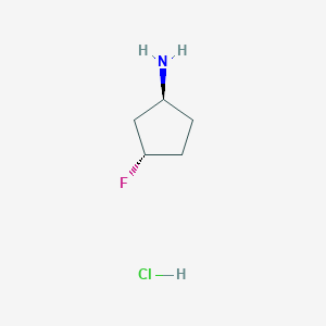 molecular formula C5H11ClFN B13915278 (1S,3S)-3-Fluorocyclopentan-1-amine hydrochloride 