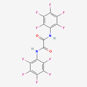 molecular formula C14H2F10N2O2 B13915293 N~1~,N~2~-Bis(pentafluorophenyl)ethanediamide CAS No. 140675-13-4