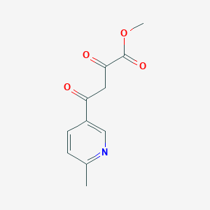 molecular formula C11H11NO4 B13915307 Methyl 4-(6-methyl-3-pyridyl)-2,4-dioxobutanoate 